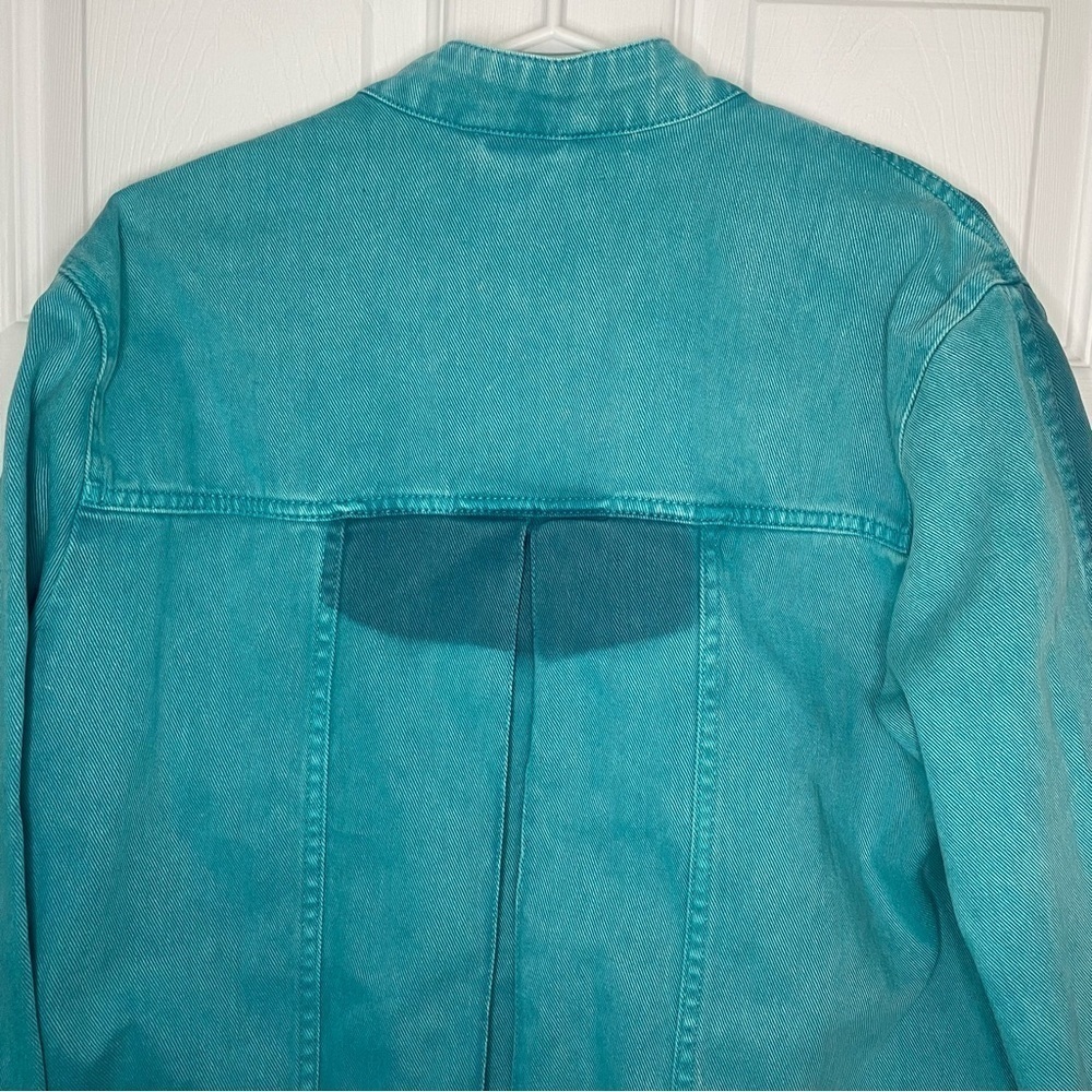 Gucci Turquoise Denim Cherry Embroidered Jacket Made in Italy Small - Picture 8 of 11